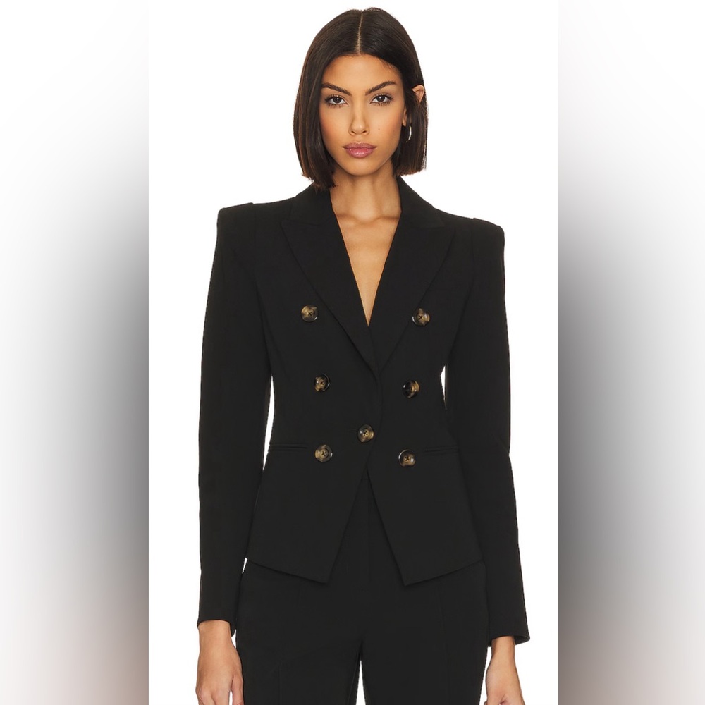 Veronica Beard Black Double Breasted Dickey Blazer NEW! Sz. 6